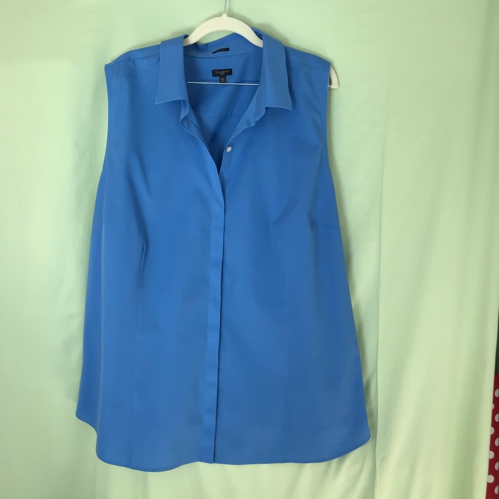 Talbot Sleeveless Blouse 24W  Wrinkle Resistant.